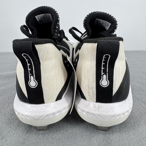 NWT Adidas Icon V Bounce Iced Metal Baseball Cleats Mens 11.5 Black White EE4131 main image 8